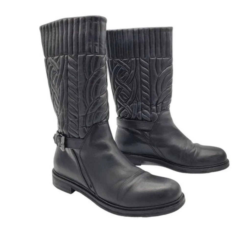 Aquatalia quilted black